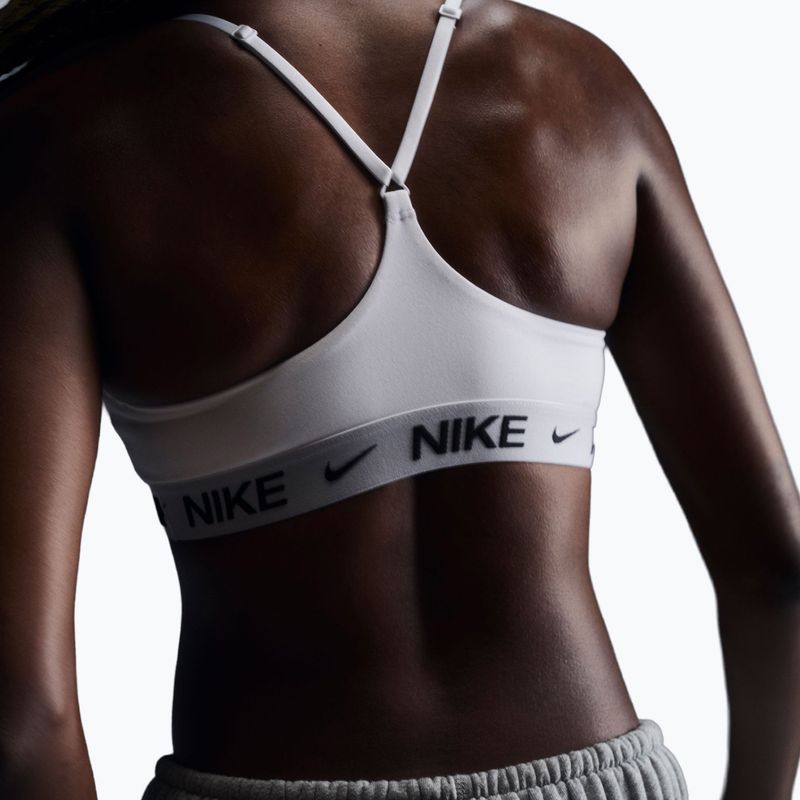 Biustonosz treningowy Nike Dri-Fit Indy Light Support white/black 3