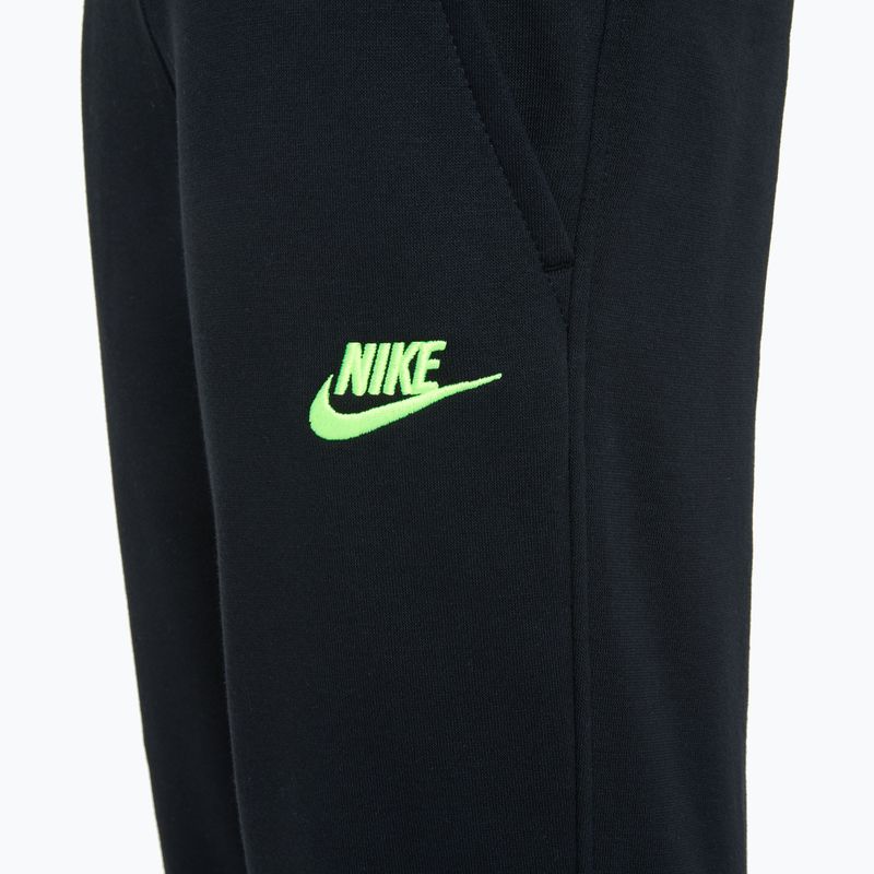Spodnie dziecięce Nike Sportswear Club Fleece black/volt 3