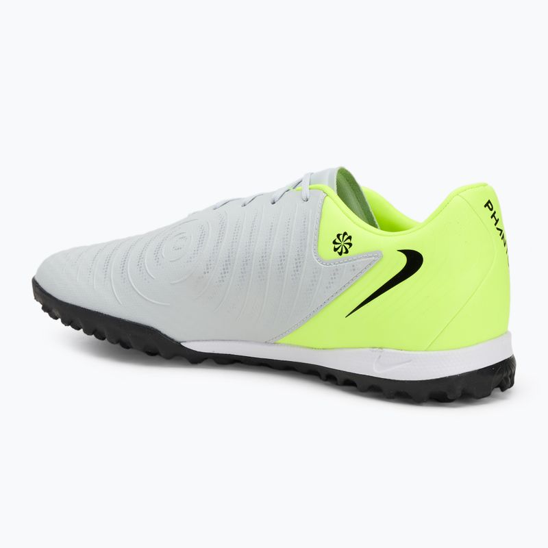 Buty piłkarskie męskie Nike Phantom GX 2 Academy TF metallic silver/volt/black 3