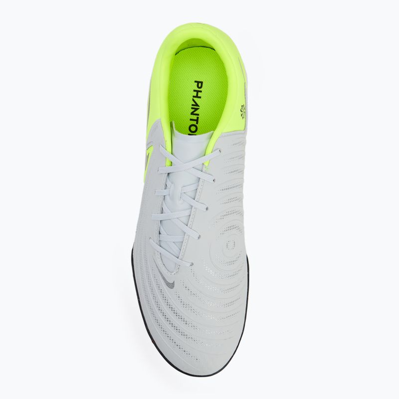 Buty piłkarskie męskie Nike Phantom GX 2 Academy TF metallic silver/volt/black 5