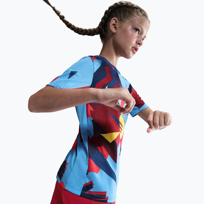 Koszulka piłkarska dziecięca Nike FC Barcelona Academy Pro SE Pre-Match Jr university blue/opti yellow 5