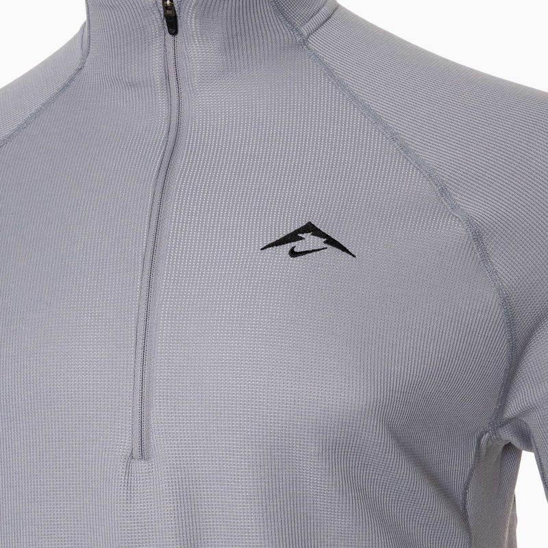 Bluza do biegania męska Nike Trail Dri-Fit 1/2 Zip cement grey/black 3
