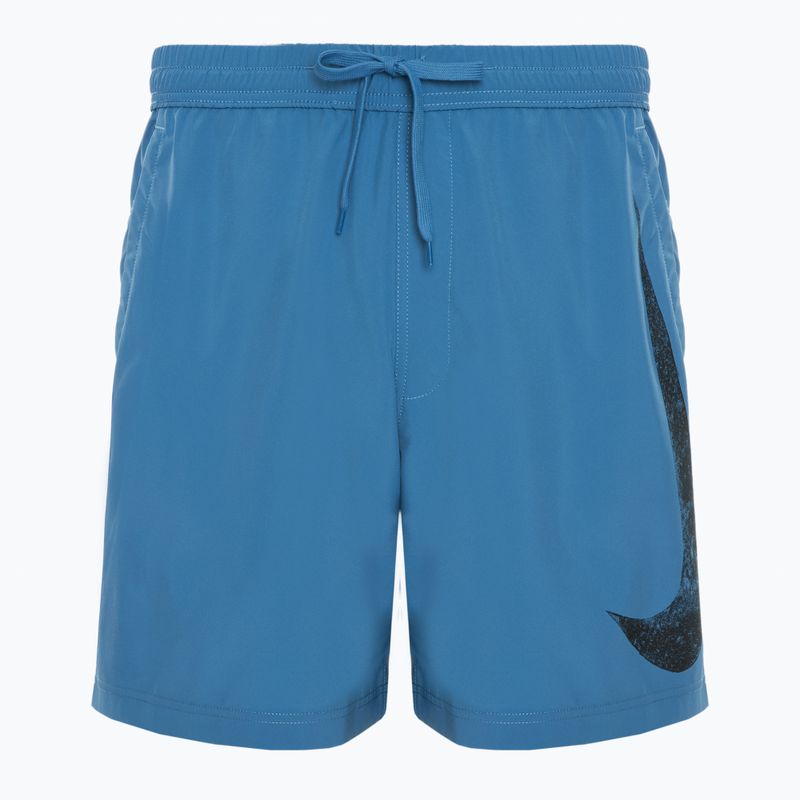 Spodenki męskie Nike Form Swoosh Dri-Fit 7" aegean storm/black