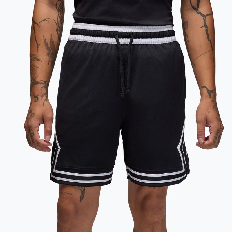 Spodenki koszykarskie męskie  Jordan Mesh Diamond 4" black/white/white 3