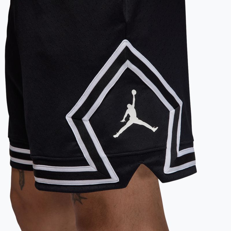 Spodenki koszykarskie męskie  Jordan Mesh Diamond 4" black/white/white 6