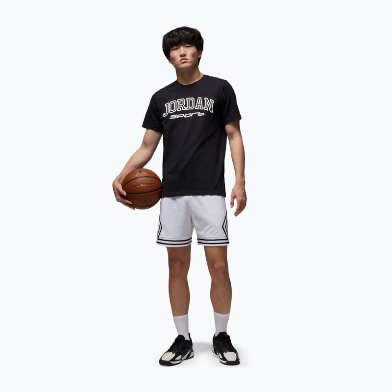 Spodenki koszykarskie męskie Jordan Mesh Diamond 4" white/black/black 2