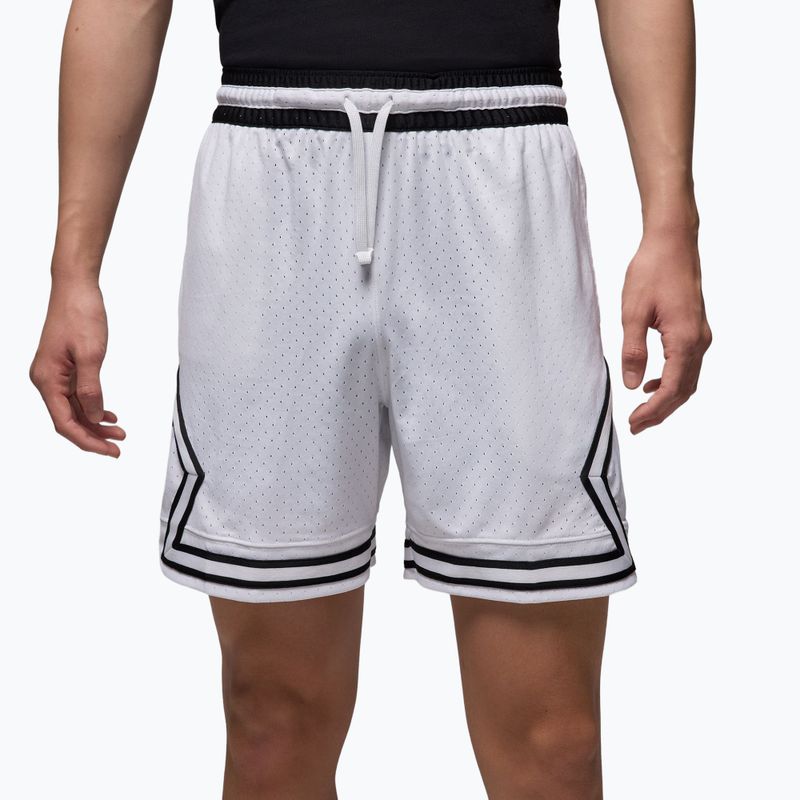 Spodenki koszykarskie męskie Nike Jordan Mesh Diamond 4" white/black/black 3