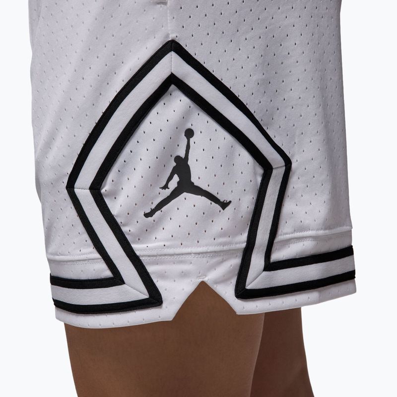 Spodenki koszykarskie męskie Jordan Mesh Diamond 4" white/black/black 6
