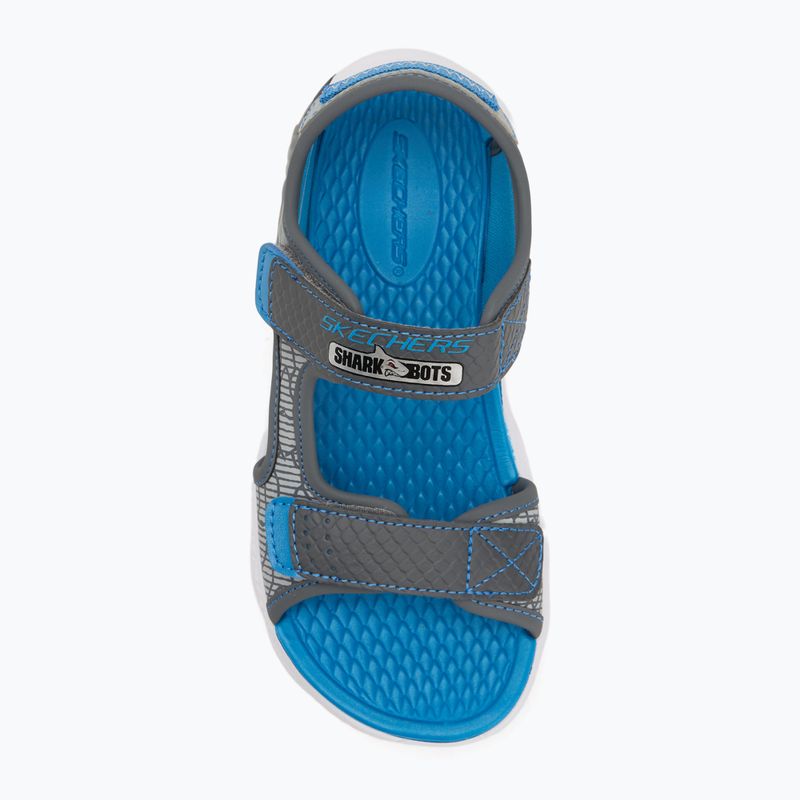 Sandały dziecięce SKECHERS S-Lights Creature Splash charcoal/blue 5