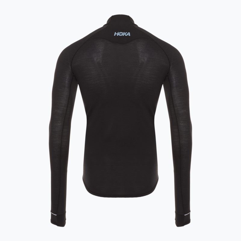 Longsleeve do biegania męska HOKA BaseZip LS black 7