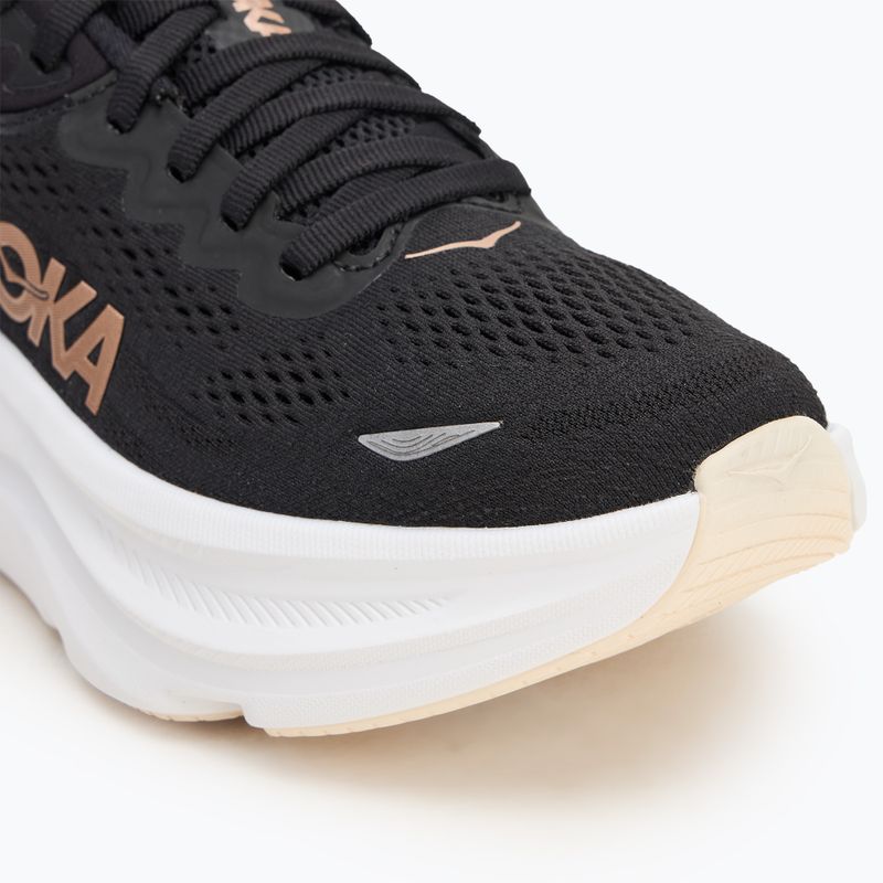 Buty do biegania damskie HOKA Bondi 9 black/rose gold 7