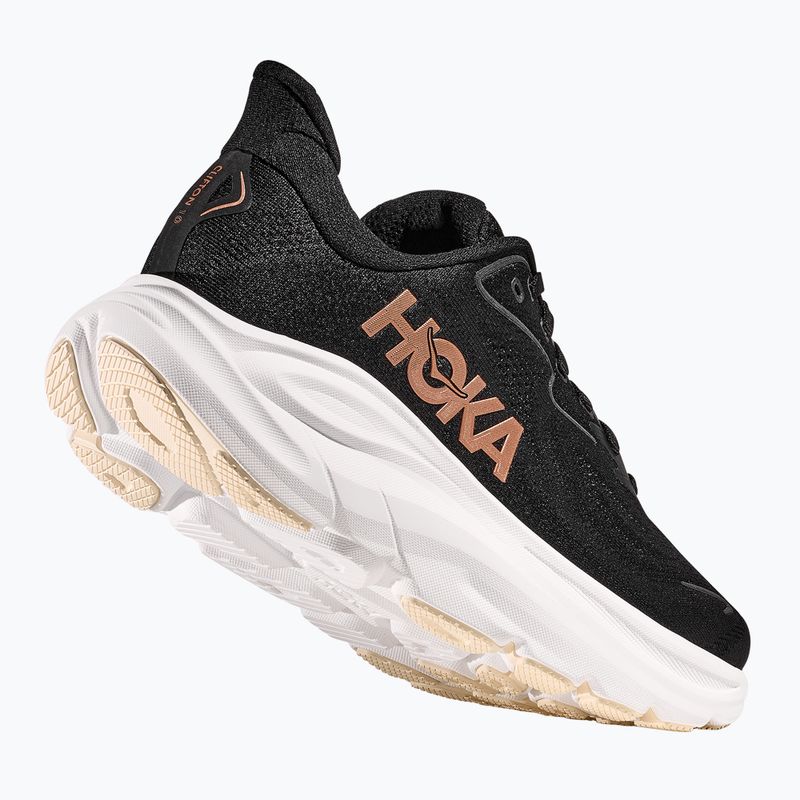 Buty do biegania damskie HOKA Clifton 10 black/rose gold 9