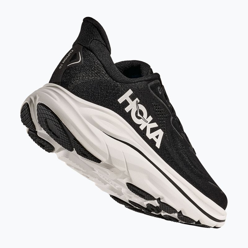 Buty do biegania damskie HOKA Clifton 10 black/white 11