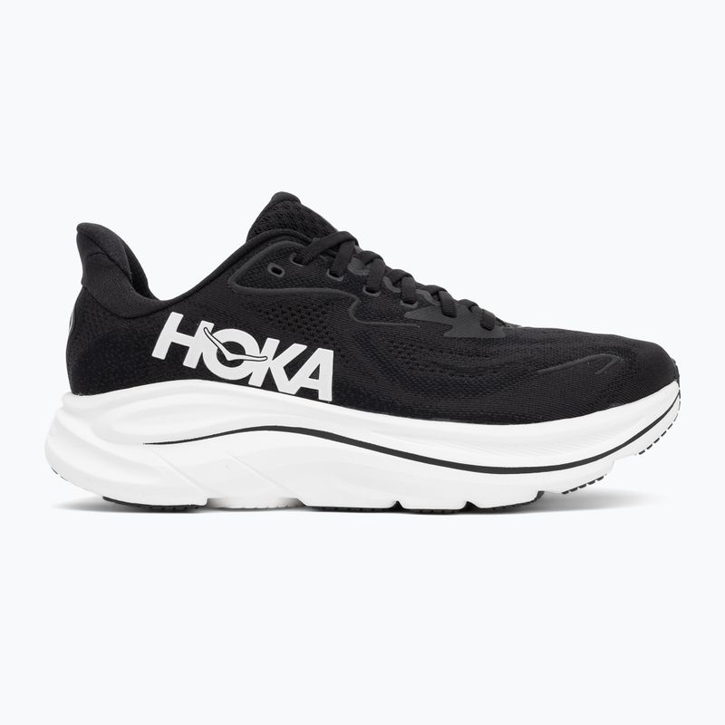 Buty do biegania damskie HOKA Clifton 10 Wide black/white 2