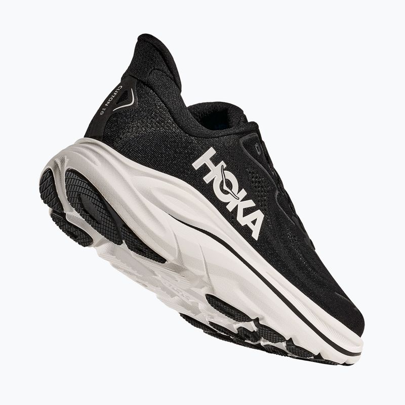 Buty do biegania damskie HOKA Clifton 10 Wide black/white 9