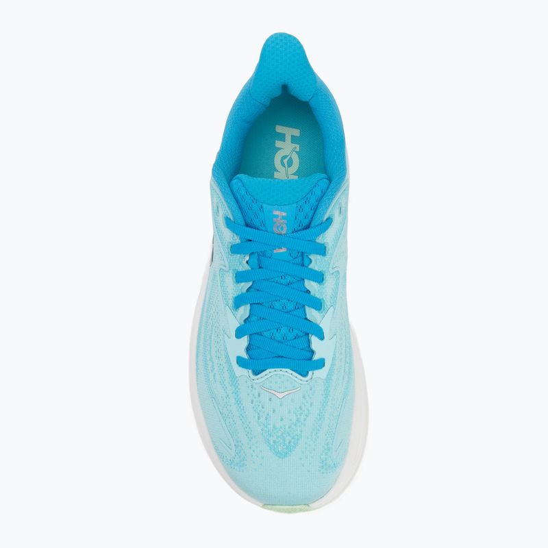 Buty do biegania damskie HOKA Clifton 10 Wide skyward blue/cielo blue 5