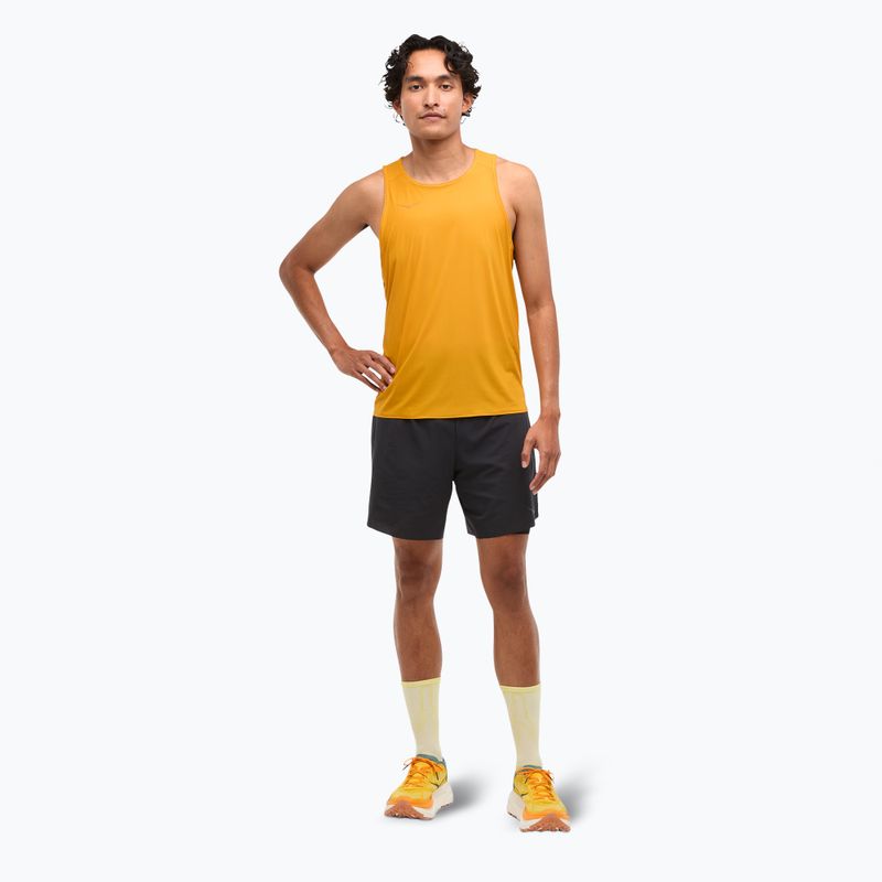 Koszulka do biegania męska HOKA Airolite Run Tank varsity yellow 2