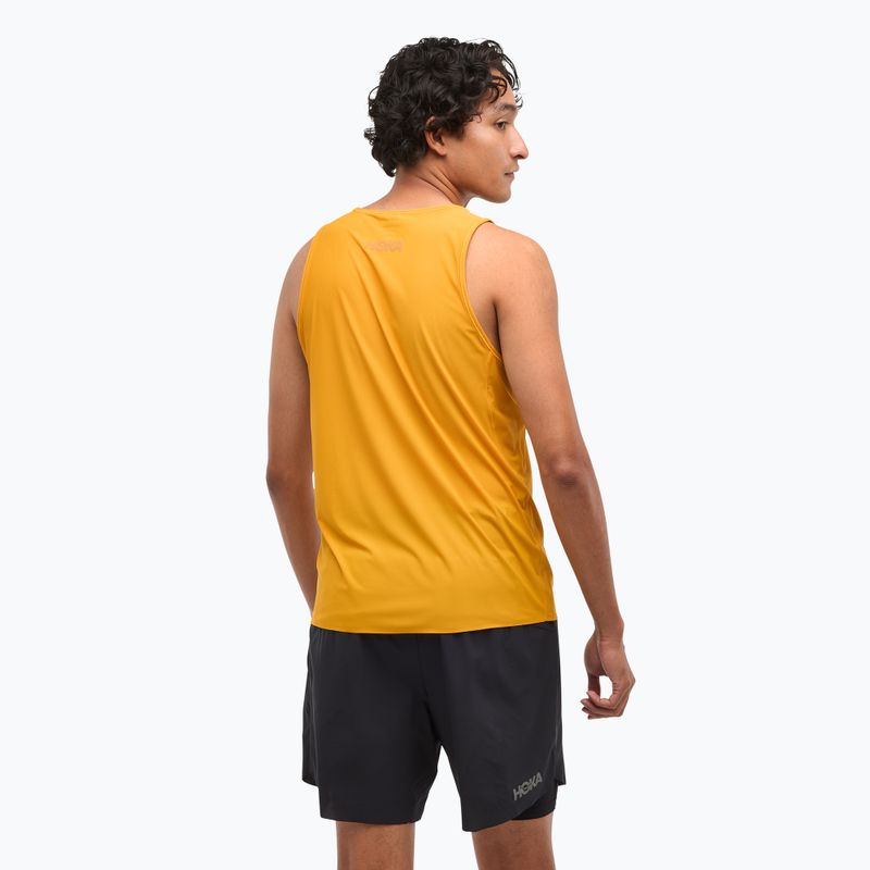 Koszulka do biegania męska HOKA Airolite Run Tank varsity yellow 3