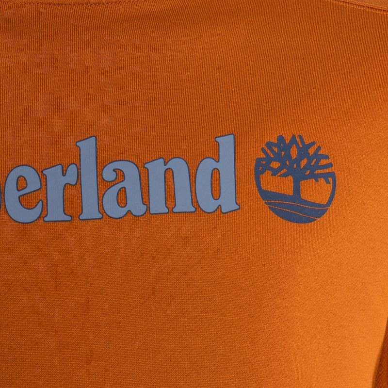 Bluza męska Timberland Linear Logo Crew Neck umber 3