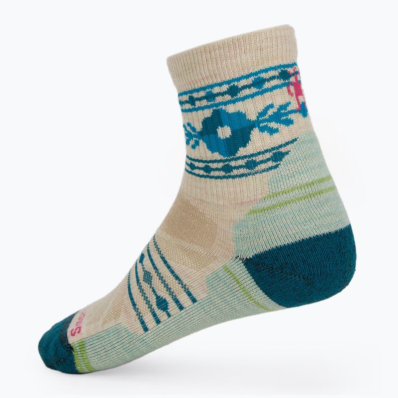 Skarpety damskie Smartwool Hike Light Cushion Retro Floral Mid Crew moonbeam 2
