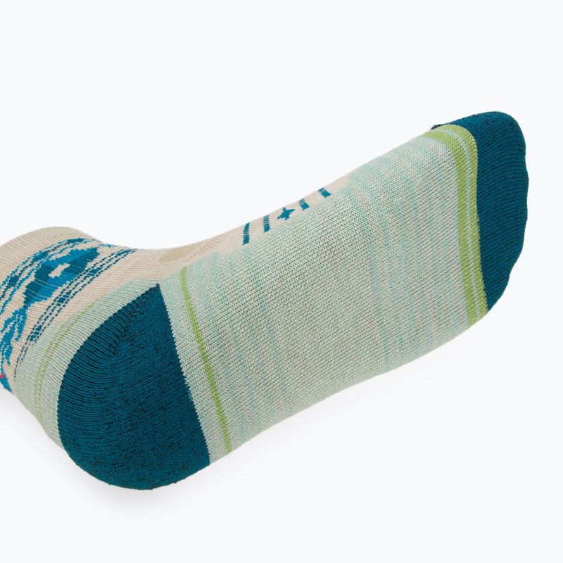 Skarpety damskie Smartwool Hike Light Cushion Retro Floral Mid Crew moonbeam 5