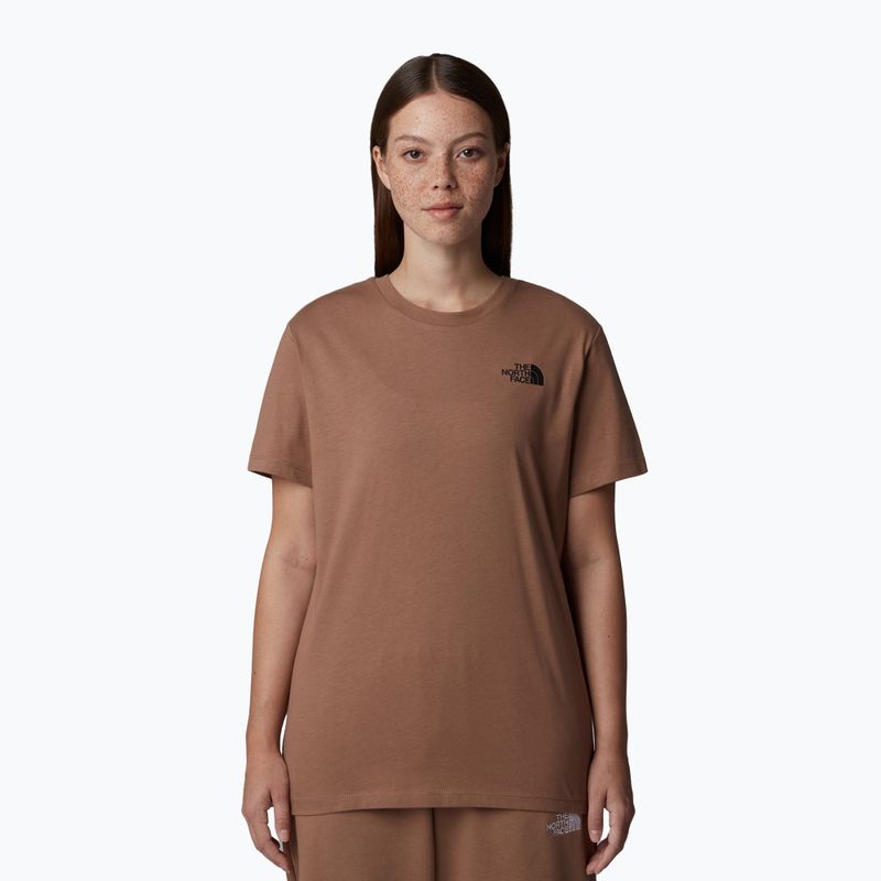 Koszulka damska The North Face Box Nse Relaxed Tee latte/tnf white