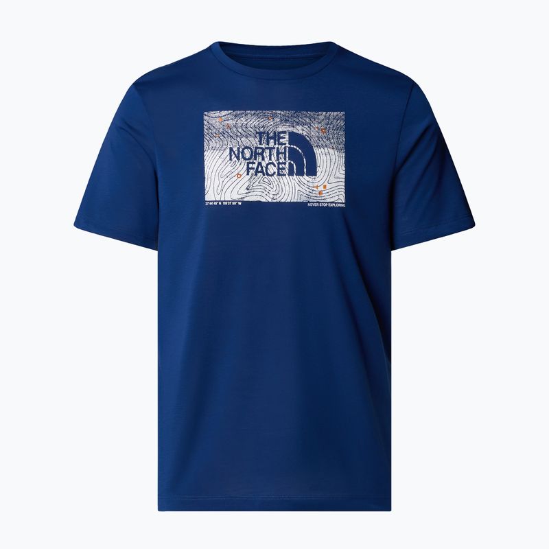 Koszulka męska The North Face Foundation Abstract Graphic Tee estate blue 4