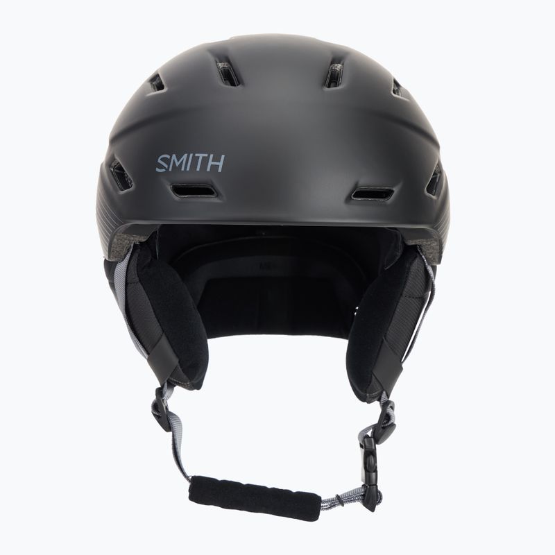 Kask narciarski Smith Mission matte black stripes 2