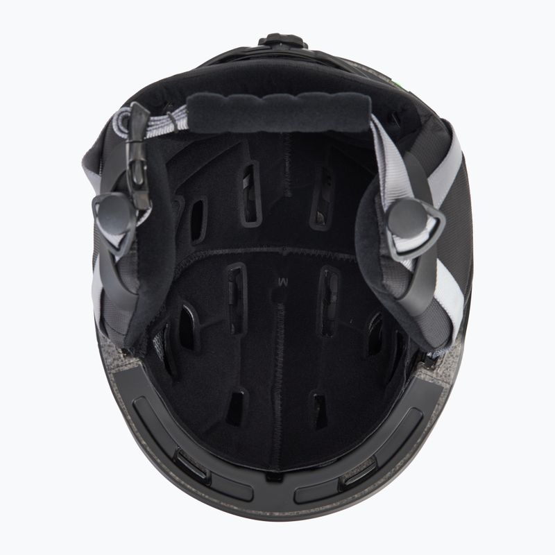 Kask narciarski Smith Mission matte black stripes 5