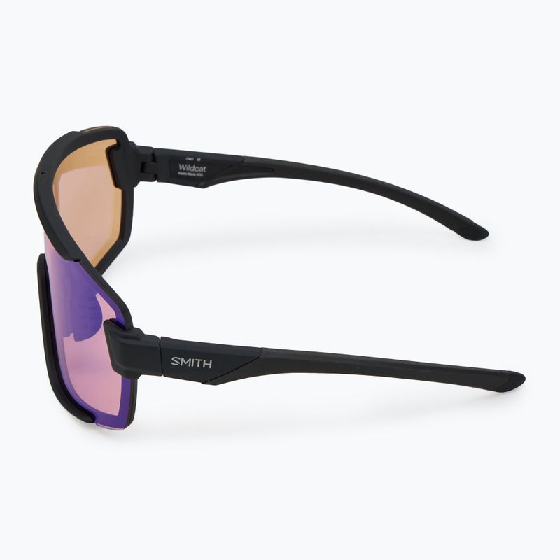 Okulary przeciwsłoneczne Smith Wildcat matte black/chromapop low light rose blue mirror/clear 5