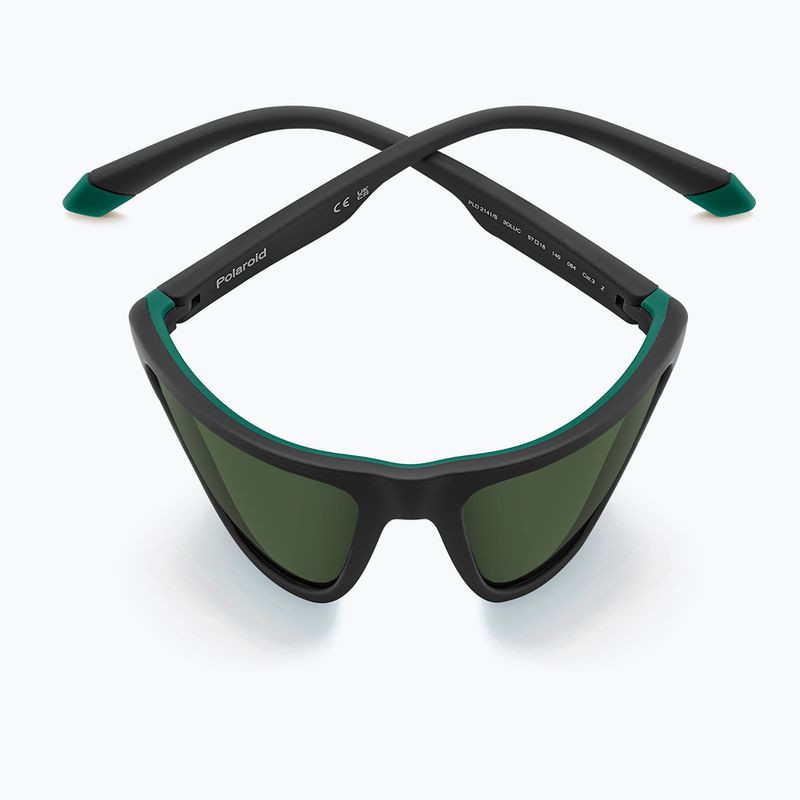 Okulary przeciwsłoneczne Polaroid PLD 2141/S matte black green/green polarized 5