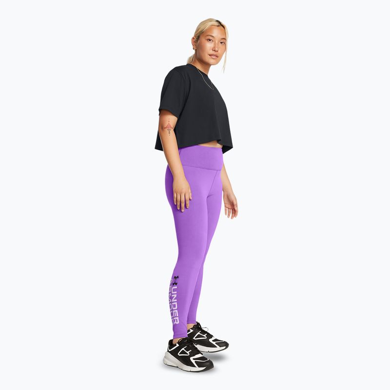 Legginsy treningowe damskie Under Armour Campus Graphic lavish/salt purple/black 2