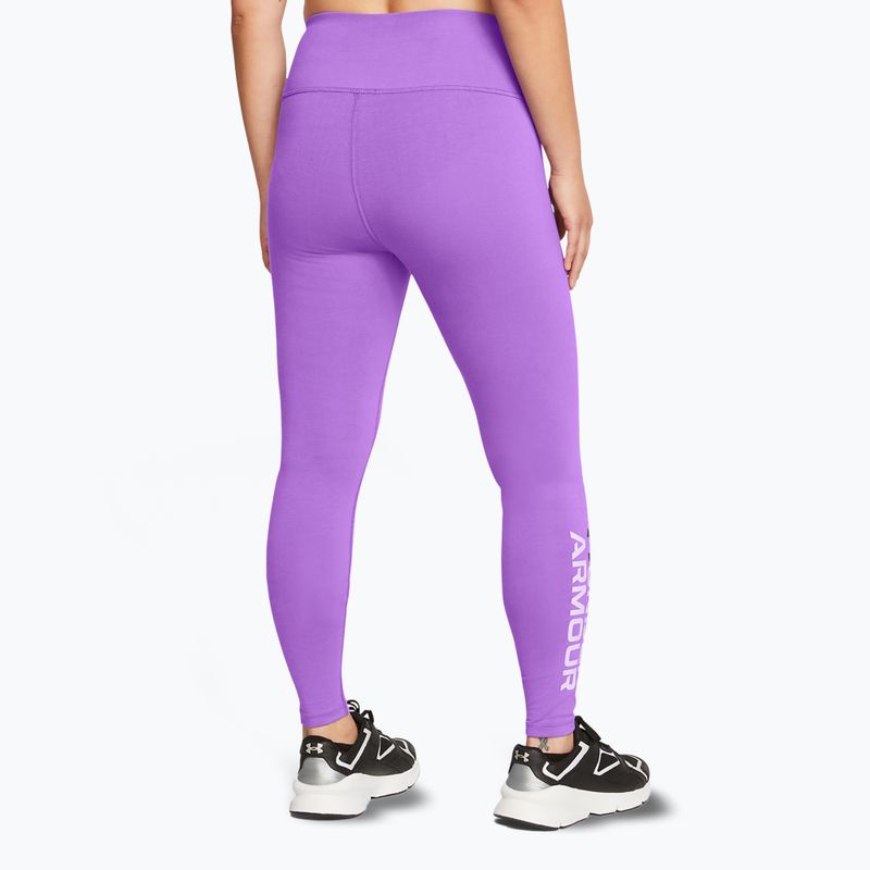 Legginsy treningowe damskie Under Armour Campus Graphic lavish/salt purple/black 3