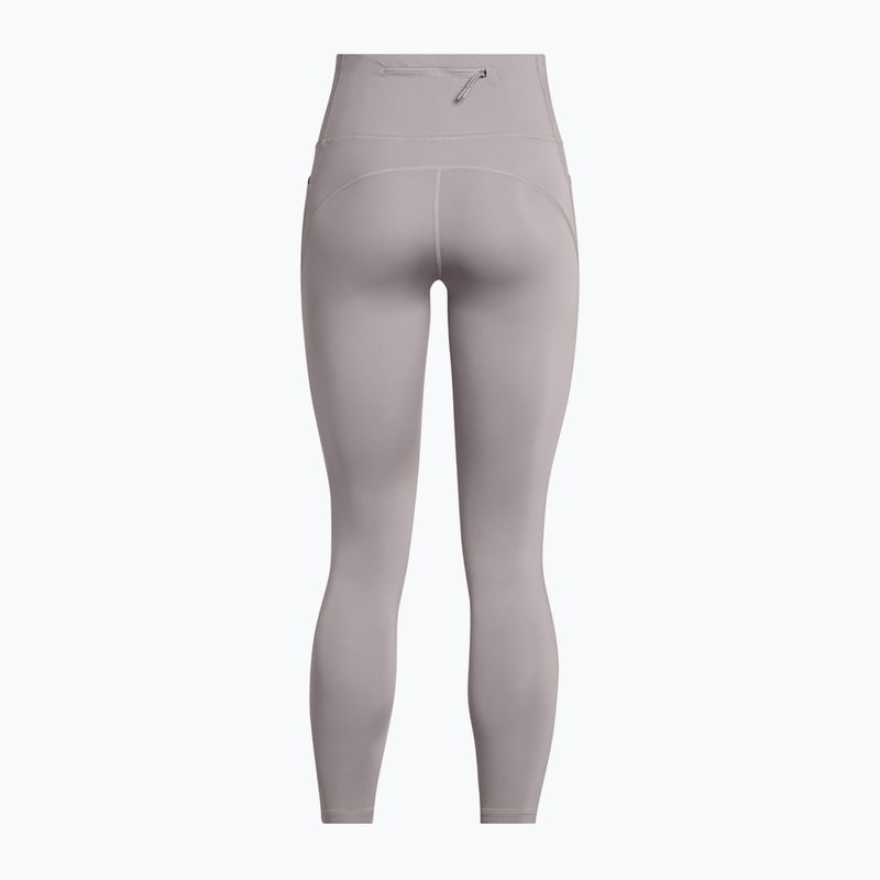 Legginsy do biegania damskie Under Armour Launch Elite CW tetra gray/reflective 2