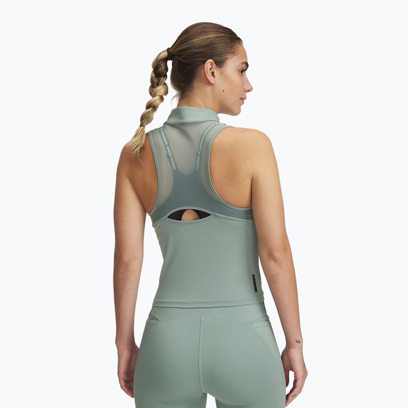 Koszulka treningowa damska Under Armour Vanish Elite Vent Tank silica green/iridescent 3