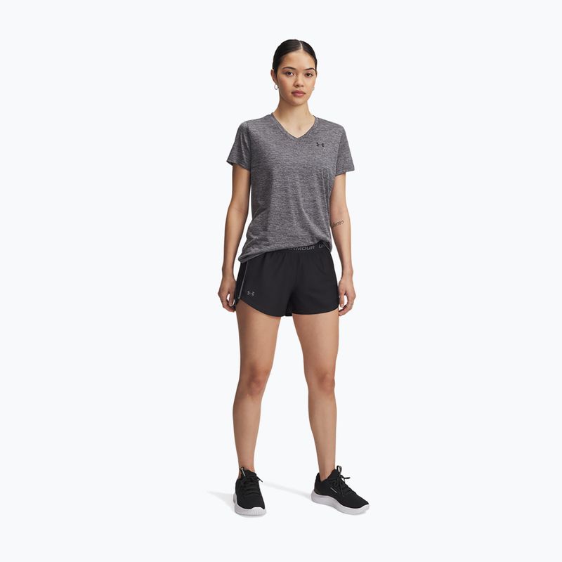 Spodenki damskie Under Armour Tech Play Up black/castlerock 2
