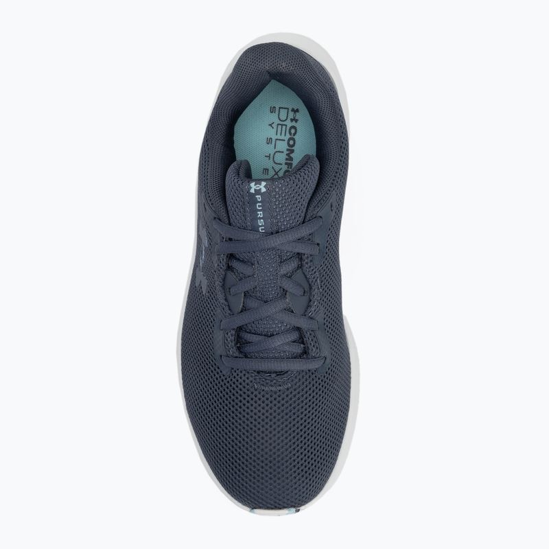 Buty do biegania damskie Under Armour Charged Pursuit 4 downpour gray/downpour gray/metallic gravel 5