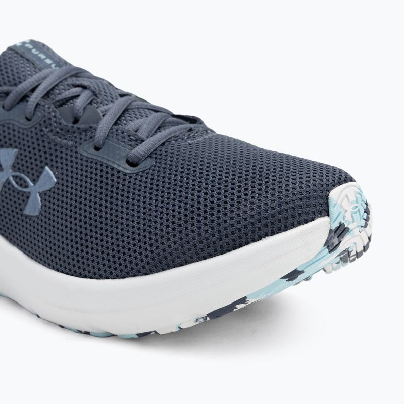 Buty do biegania damskie Under Armour Charged Pursuit 4 downpour gray/downpour gray/metallic gravel 7