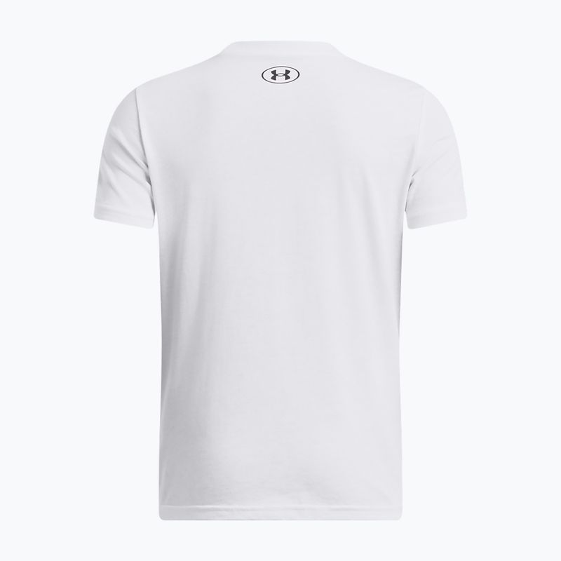 Koszulka dziecięca Under Armour Sportstyle Left Chest white 2