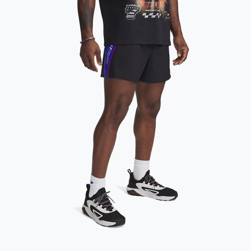 Spodenki treningowe męskie Under Armour Project Rock Colorblock Woven black
