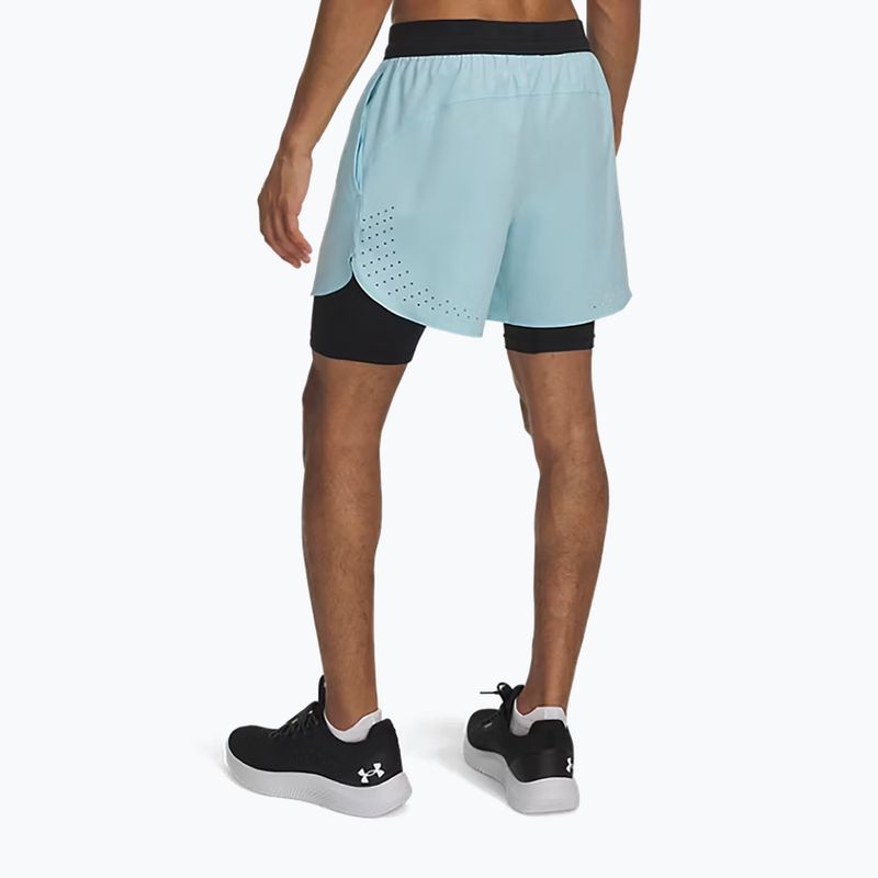Spodenki męskie Under Armour Peak Woven 2in1 stream/black 3