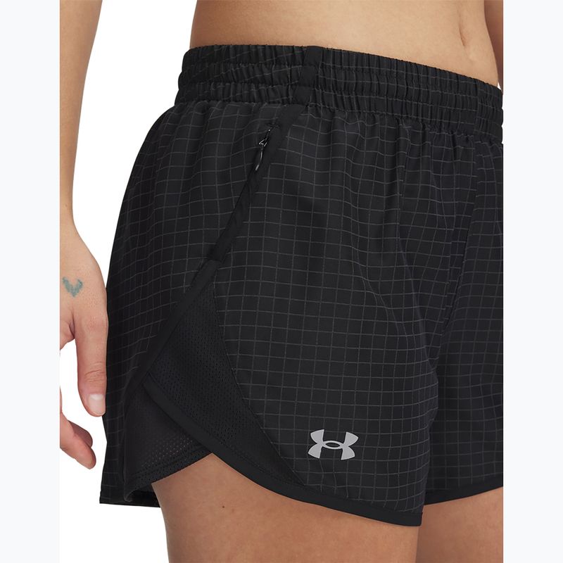 Spodenki do biegania damskie Under Armour Fly By 3" Novelty black/reflective 4