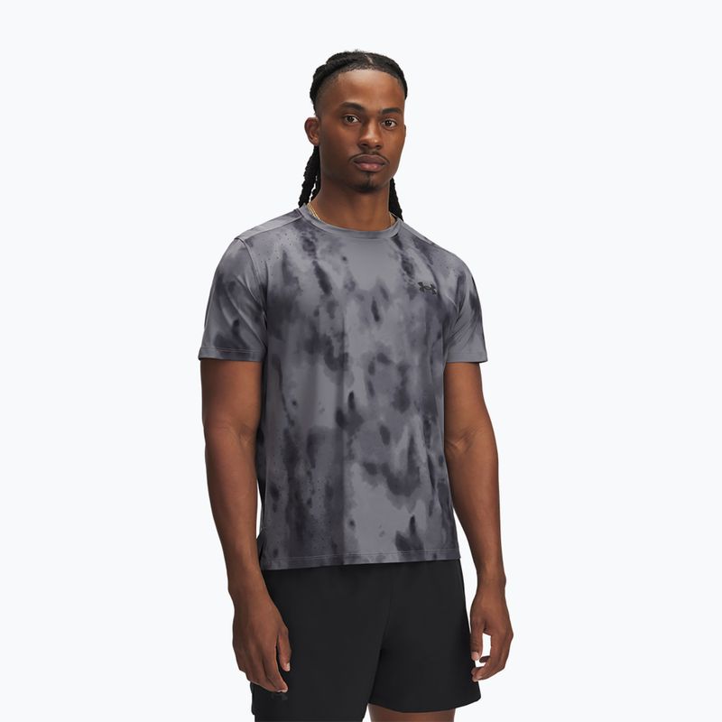 Koszulka do biegania męska Under Armour Launch Elite Print titan gray/reflective