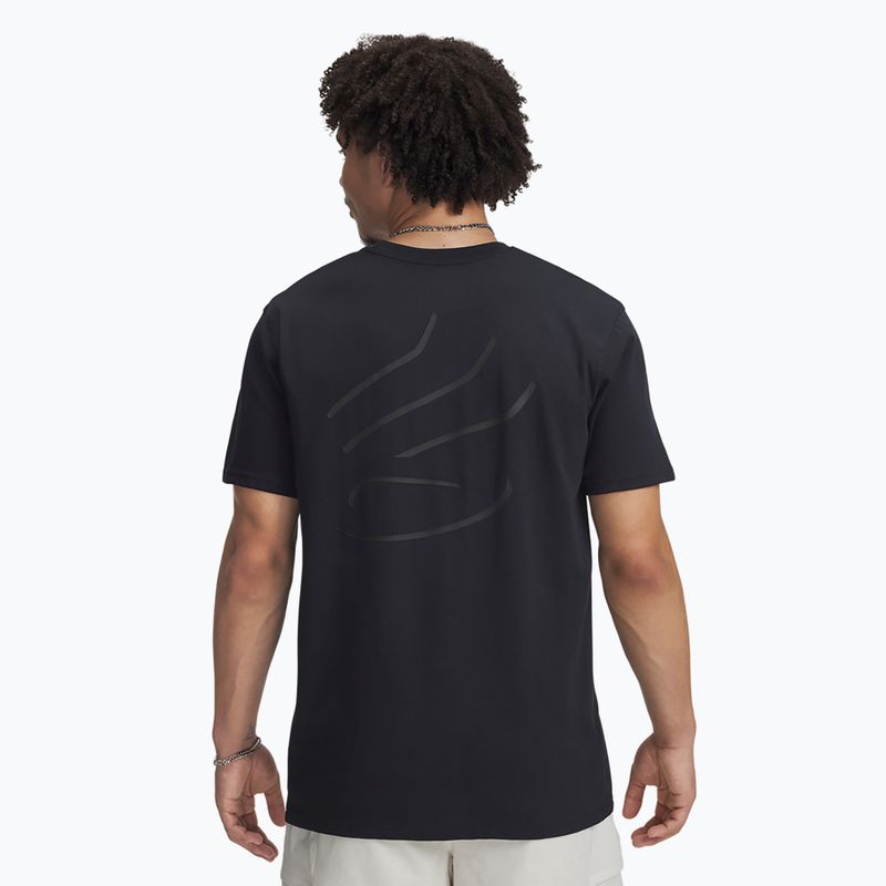 Koszulka koszykarska męska Under Armour Curry Heavyweight Trend Tee black/black 2