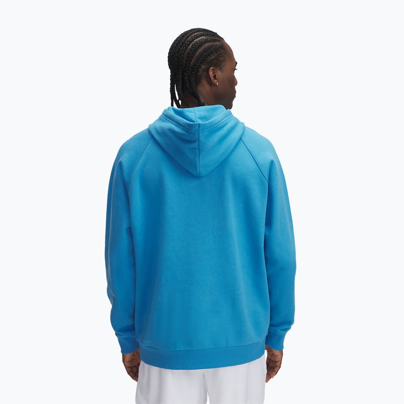Bluza męska Under Armour Rival Fleece Logo HD ether blue/blue topaz 2