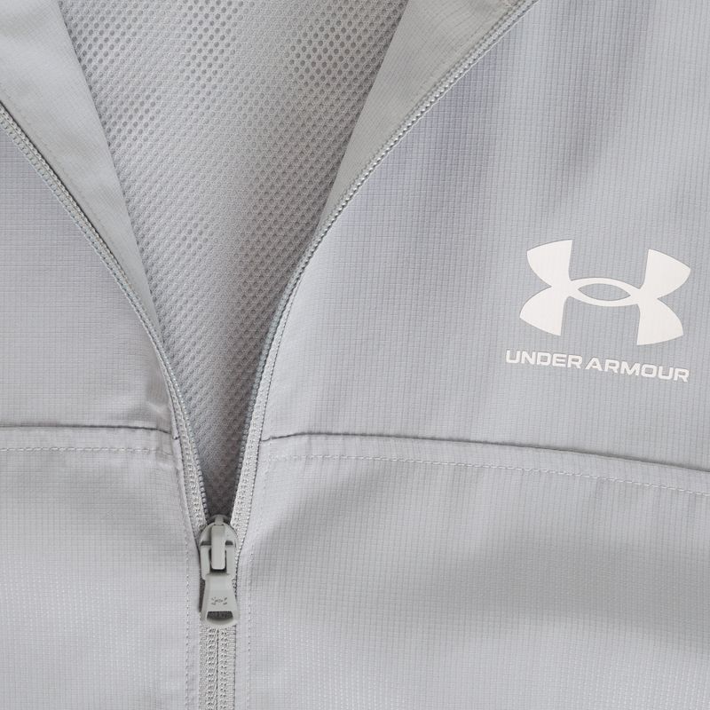 Kurtka męska Under Armour Rival Woven Windbreaker mod gray/mod gray/white 4