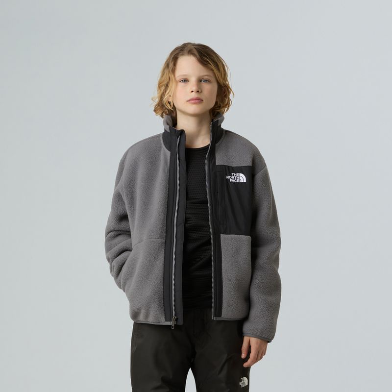 Bluza polarowa dziecięca The North Face Yumiori Full Zip smoked pearl/black 4