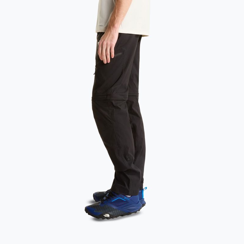 Spodnie trekkingowe męskie The North Face Exploration Regular Tapered Convertible tnf black 4
