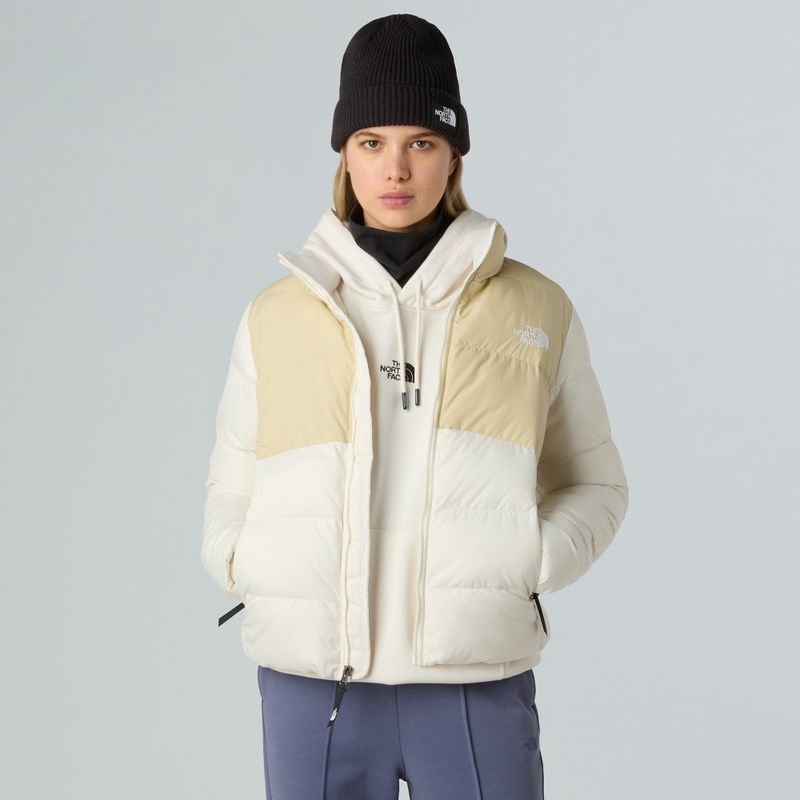 Kurtka ocieplana damska The North Face Saikuru gravel/white dune 4