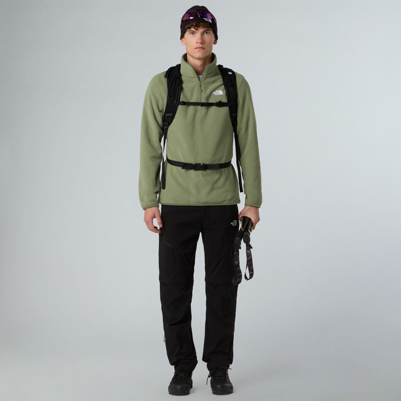Bluza polarowa męska The North Face Glacier Fleece 1/4 Zip bark mist 2